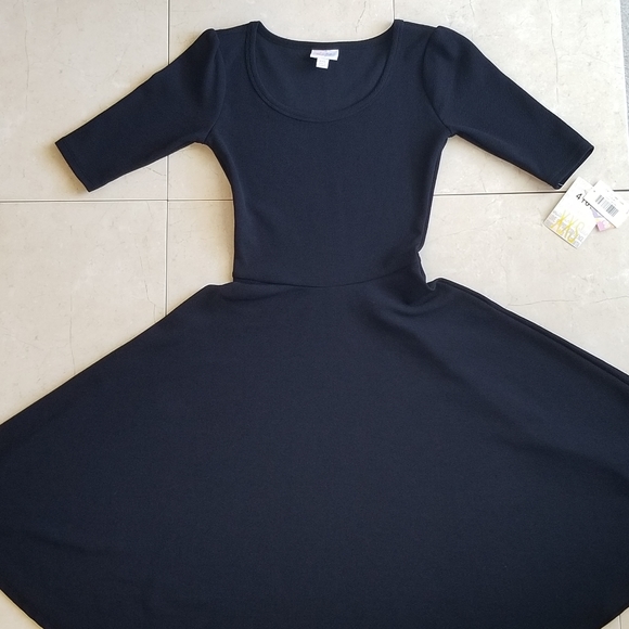LuLaRoe Black Nicole Dress - Picture 2 of 6